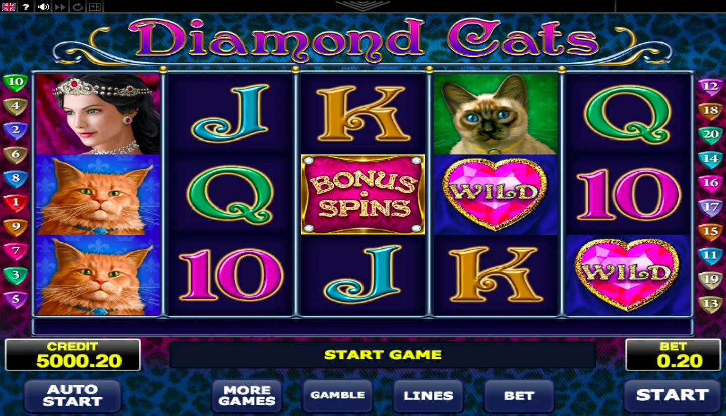 играть diamond cats на деньги